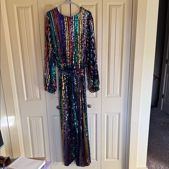 Eloquii Multicolor Sequin Jumpsuit - Picture 6 of 6